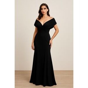 Micas Off-Shoulder ‎ maxi dress Black size XL
